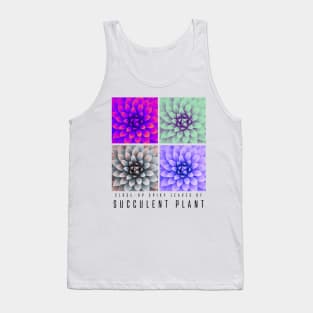 Close-up Spiky Leaves of Succulent Plant Tank Top